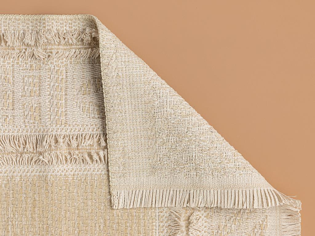 Greta Fringed Rug 120x180 cm Cream