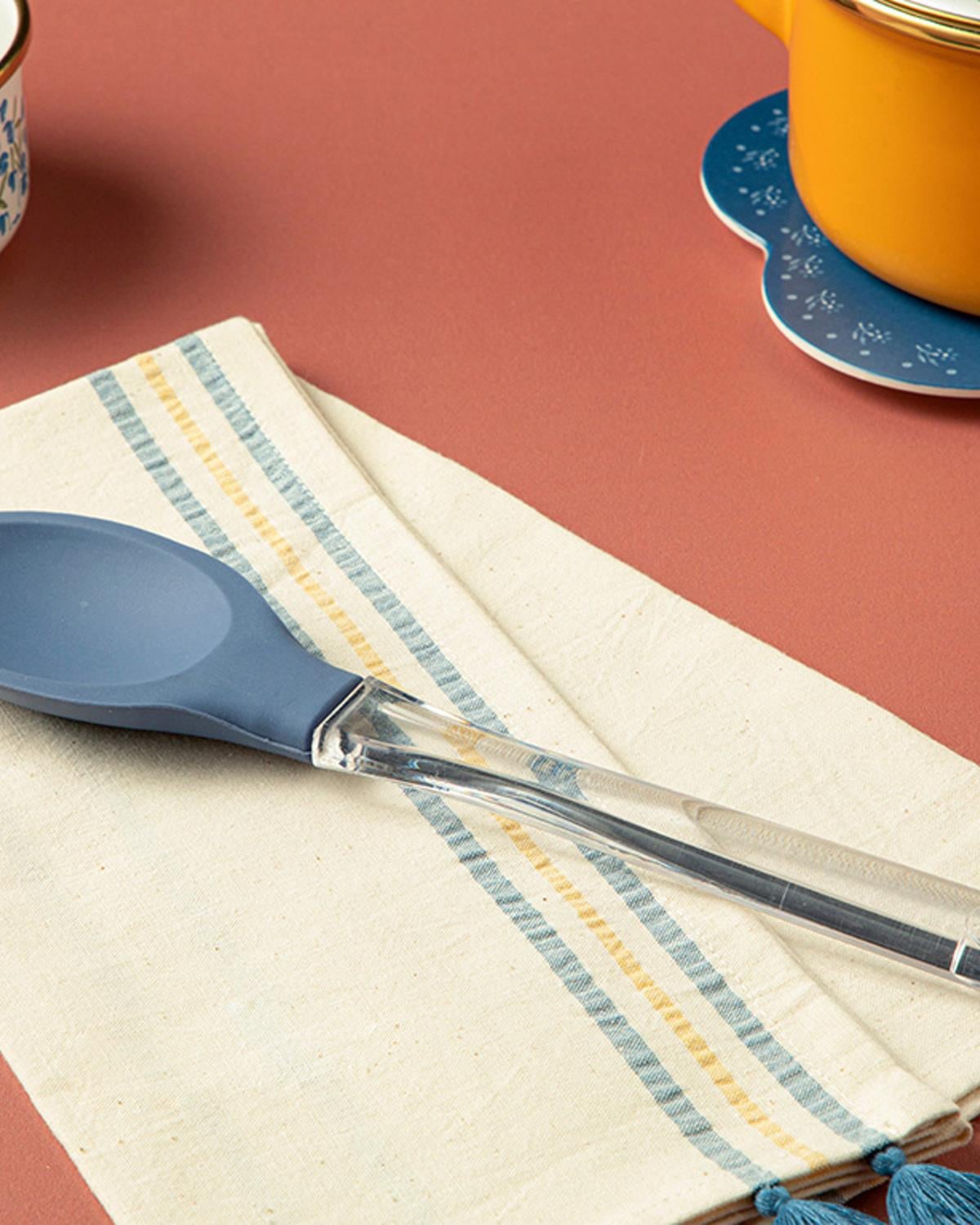 Haky Лъжица За Сервиране Силикон 29 см Син