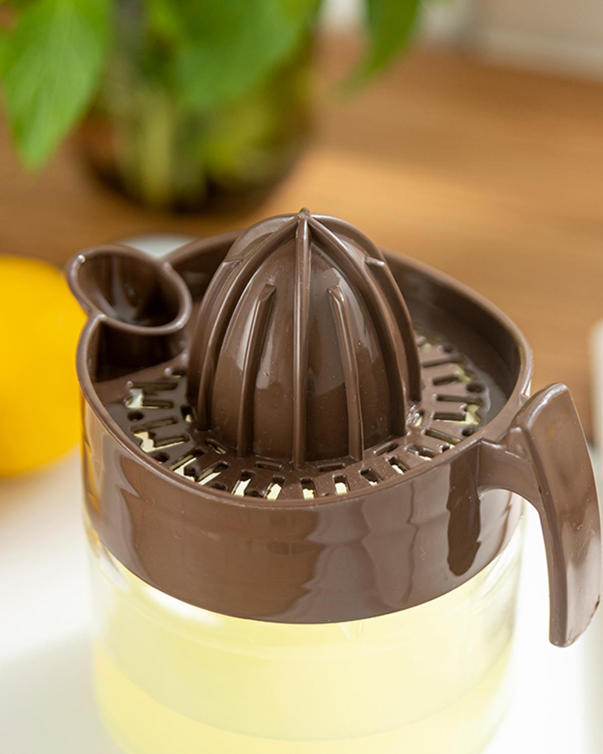 Hera Glass Lemon Squeezer 300 ml Brown