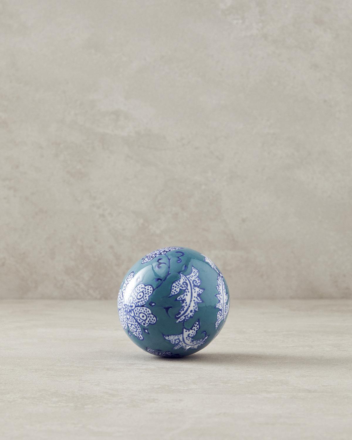 Hera Декоративен Предмет Керамика 8 см Зелен