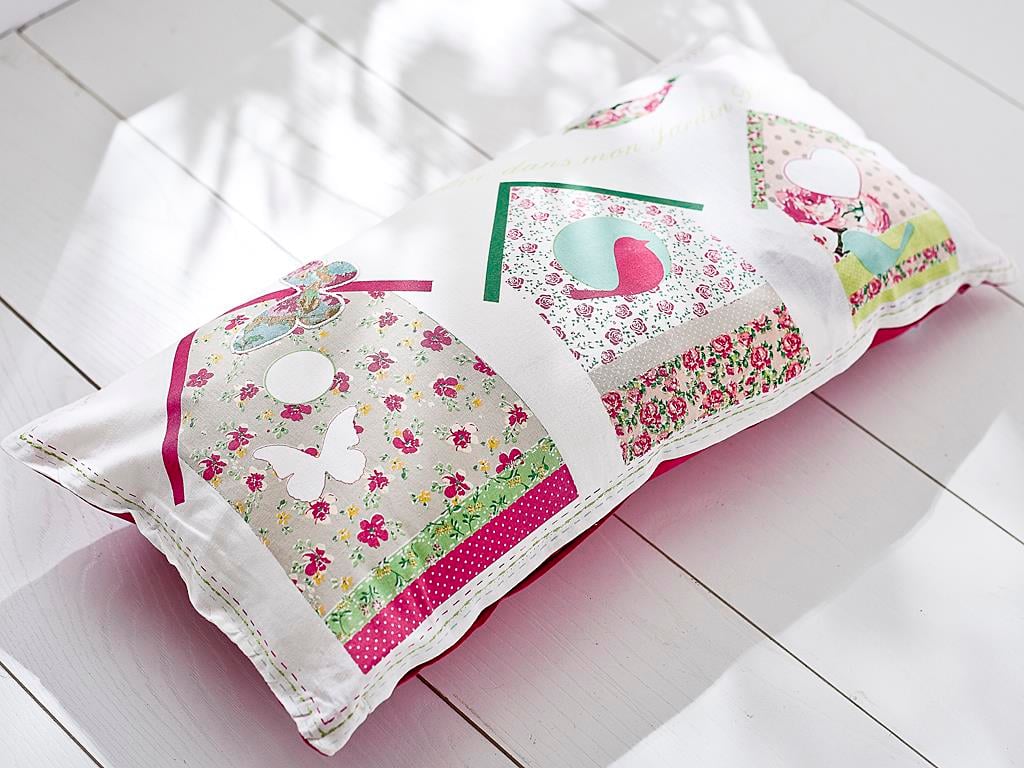 Homes ВЪЗГЛАВНИЦА Отпечатано 30x60 cm White-Pink