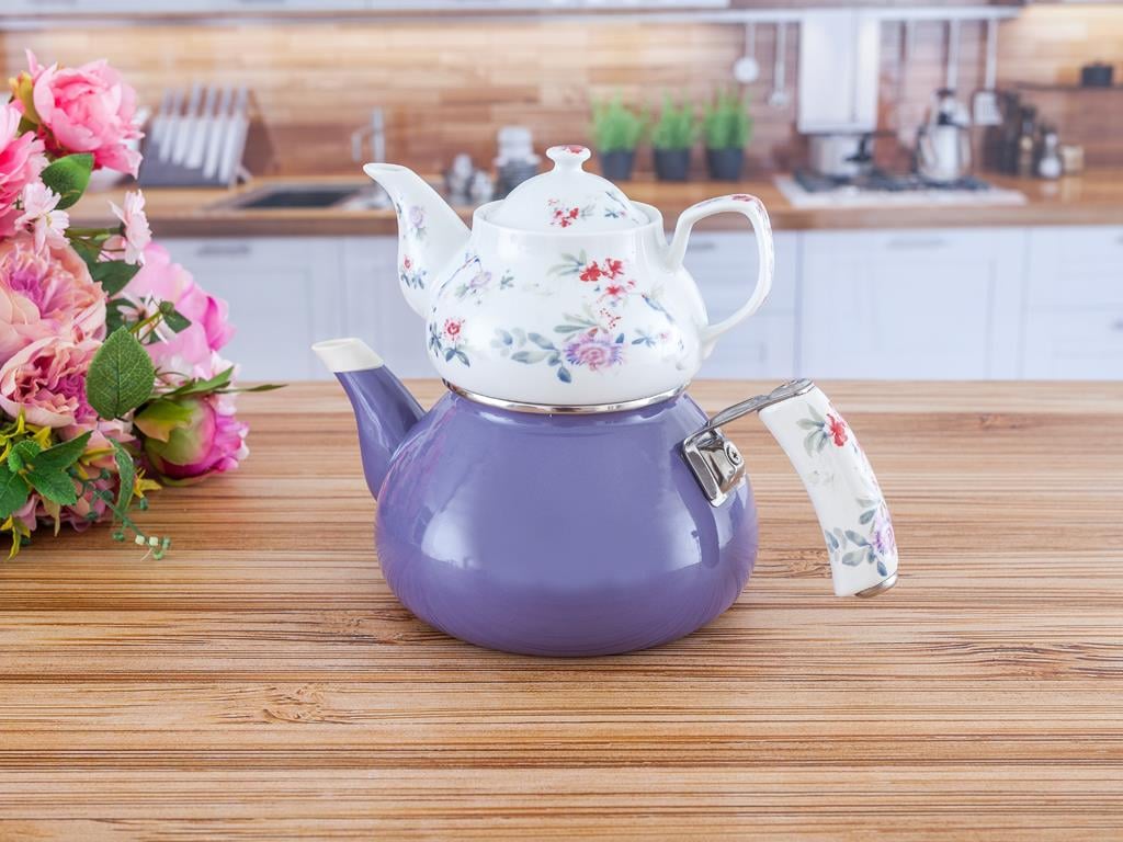 Humming Birds ЧАЙНИК Емайлиран 2L Pink