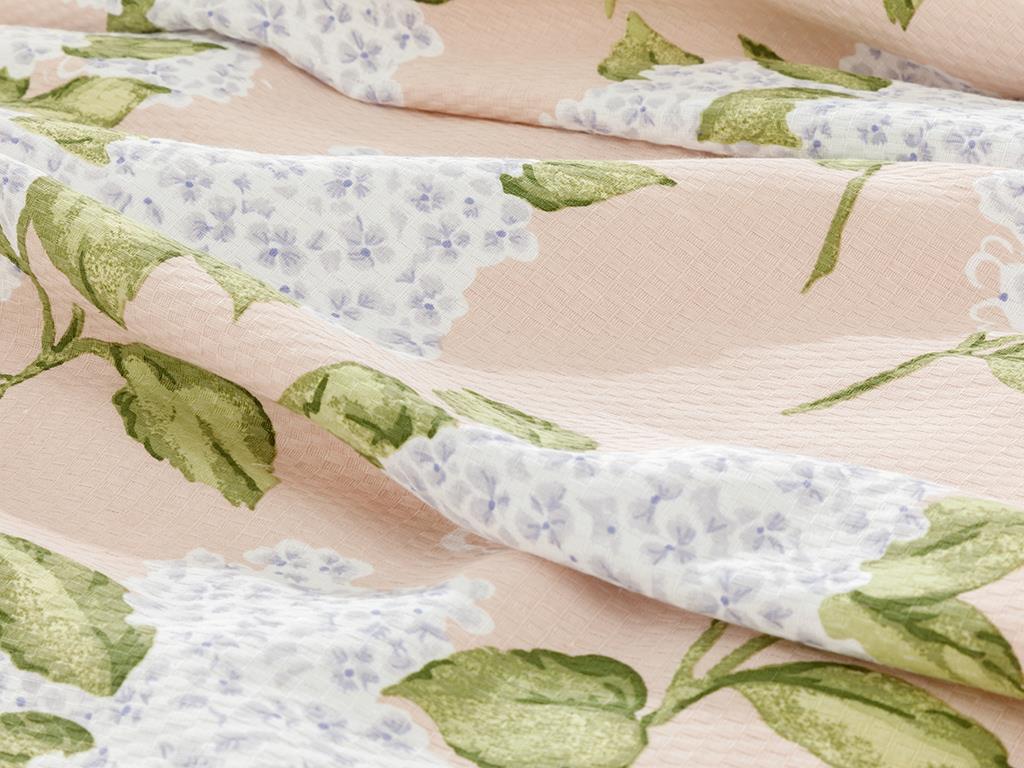 Hydrangea ПОКРИВКА КОМПЛЕКТ Двоен човек Отпечатано 200x220 cm Pink