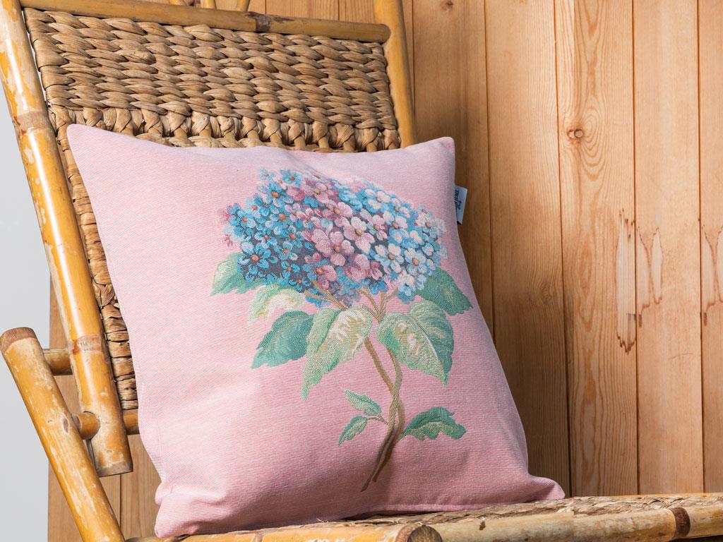 Hydrangea ВЪЗГЛАВНИЦА Панама 45x45 cm Светло розово,