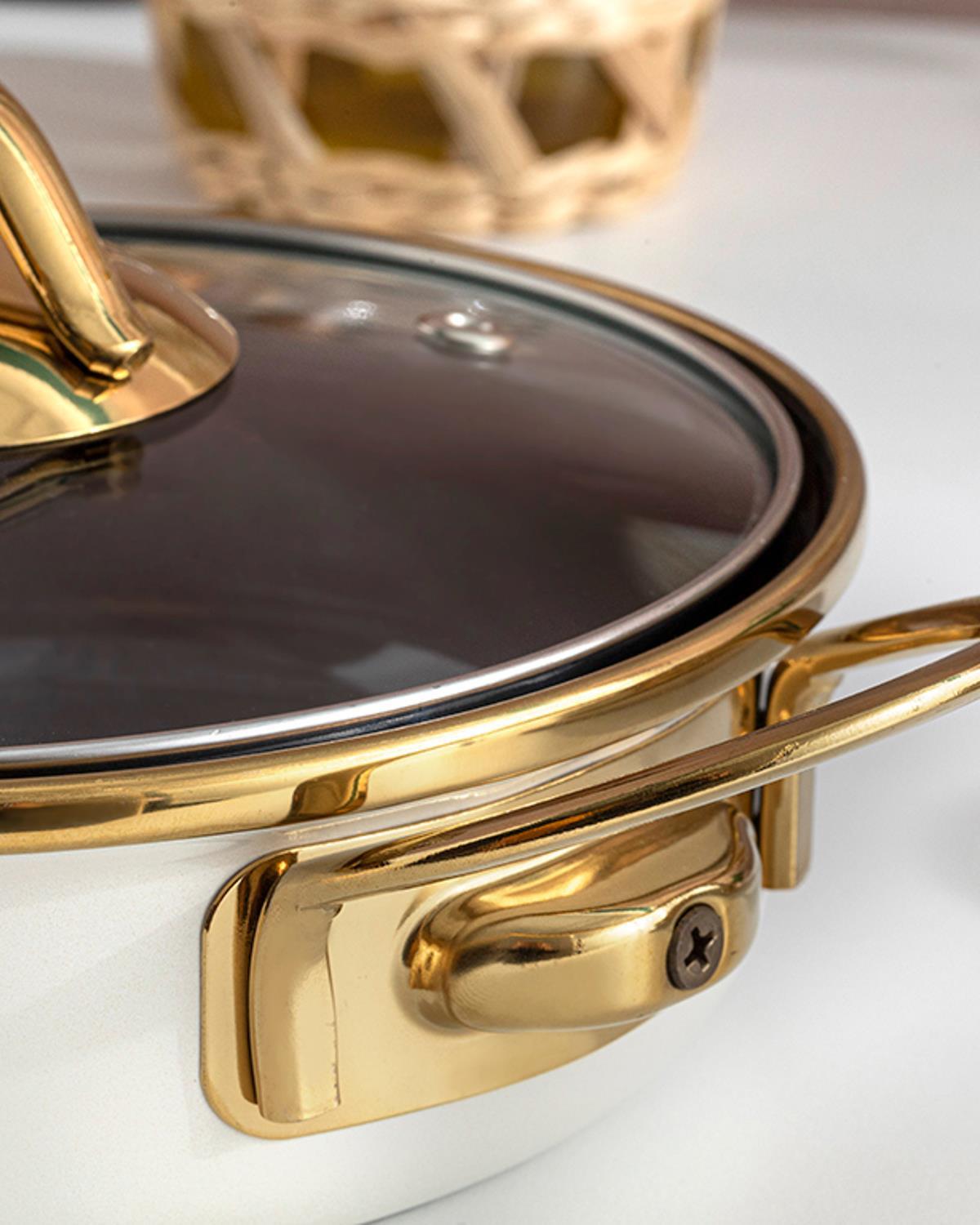 Isidora Комплект 2Бр., Емайлиран, Кремово, 16-18 Cm