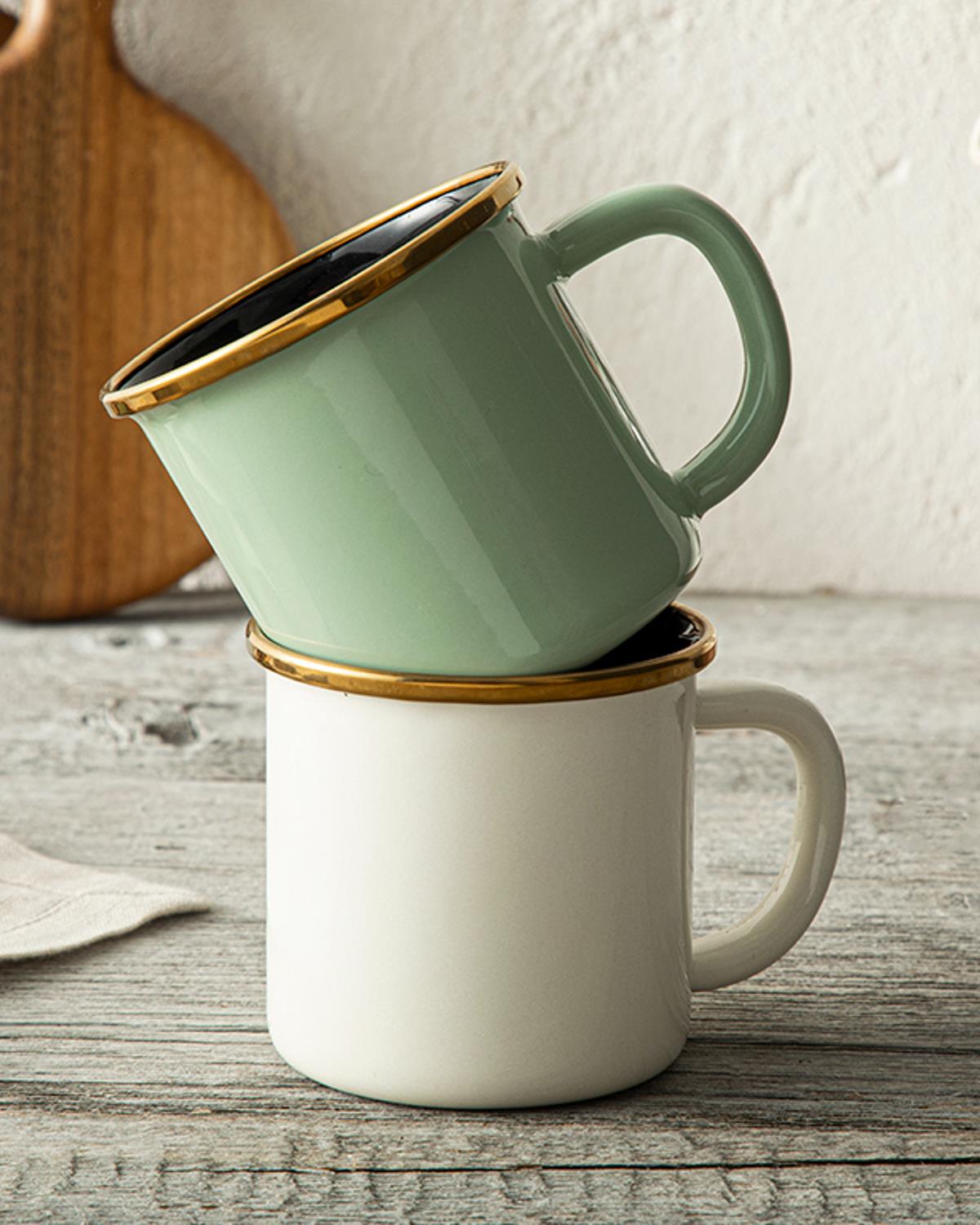 Isidora Чаша Емайлиран, Кремово, 350 Ml