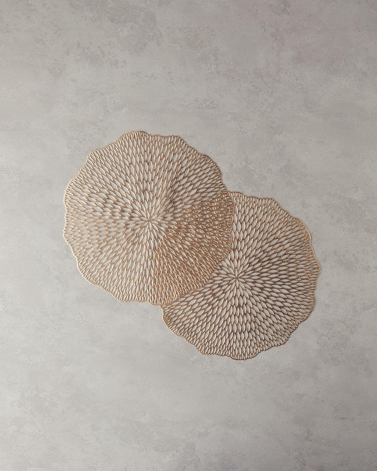 Ivory Подложки За Хранене 2 бр. Pvc 38 см Златен