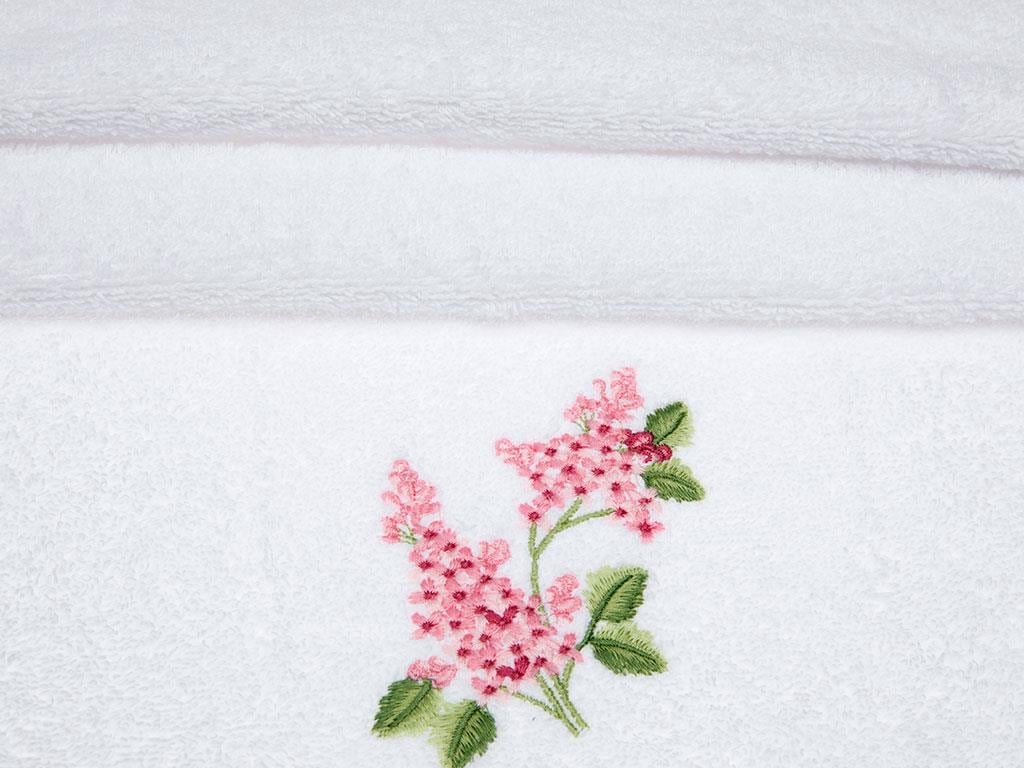 Ivy Lilac ХАВЛИЯ ЗА ЛИЦЕ Бродирани 50x80 cm White