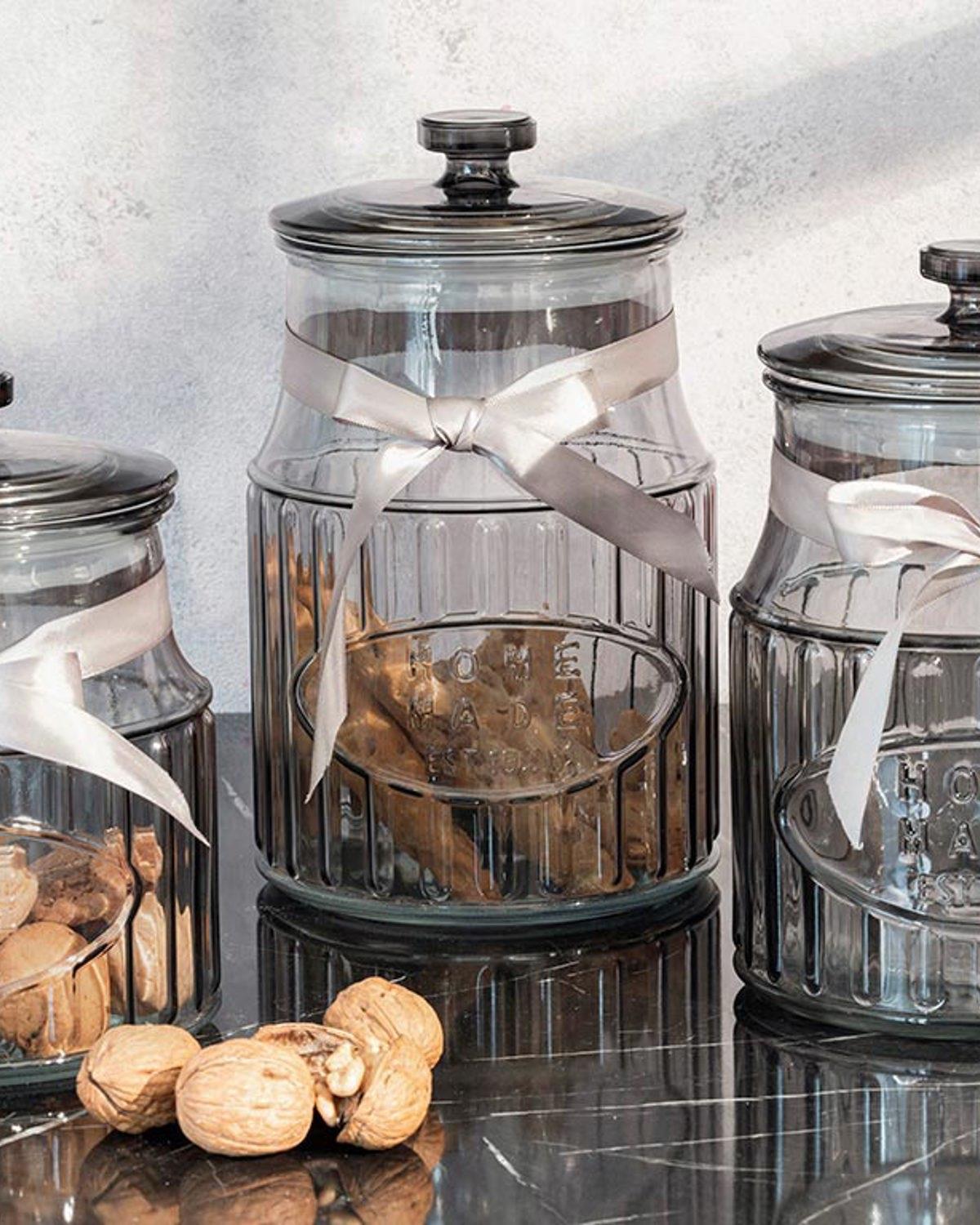 Jade Буркан Съхранение Стъкло 2,2 л Сив