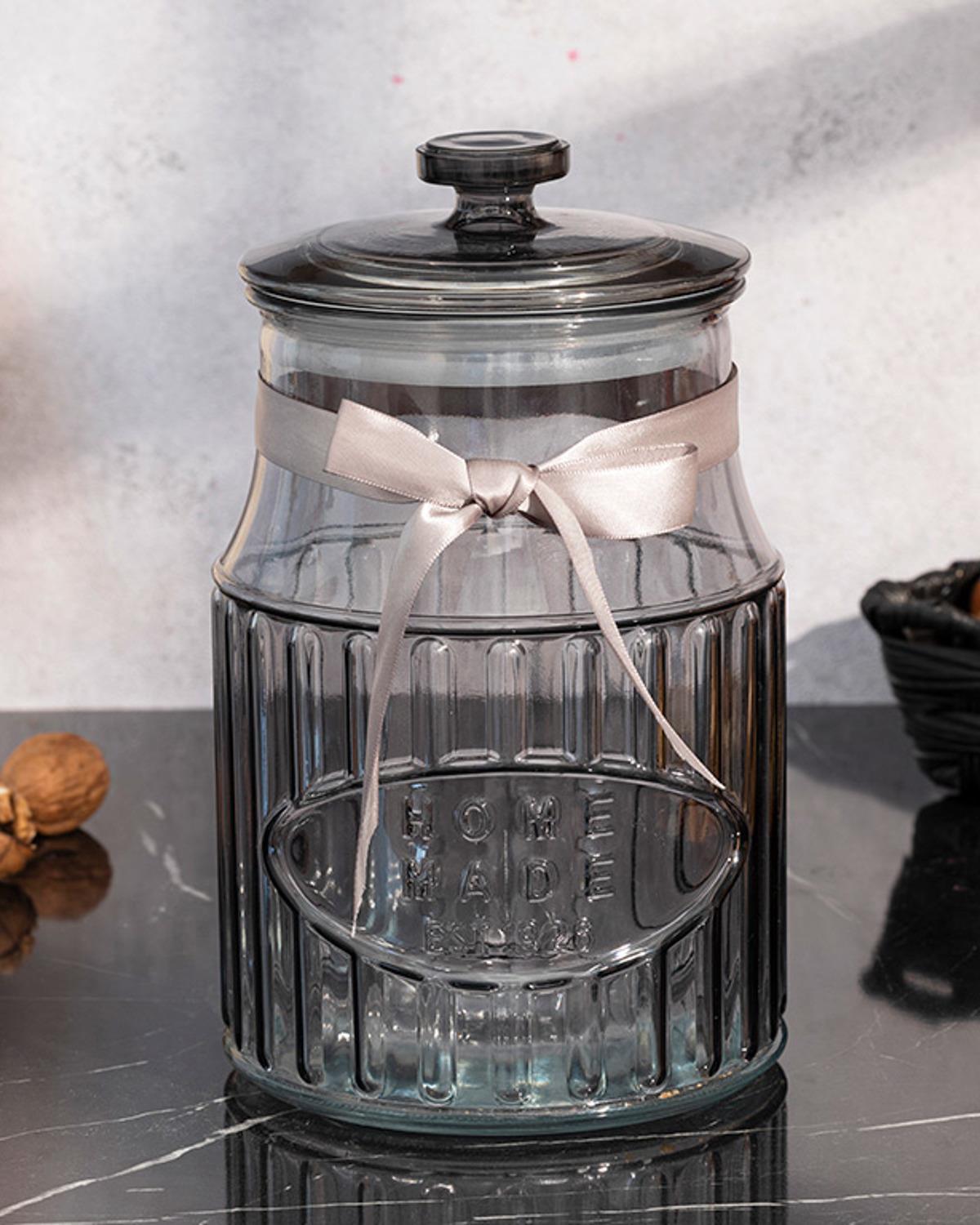 Jade Буркан Съхранение Стъкло 2,6 л Сив