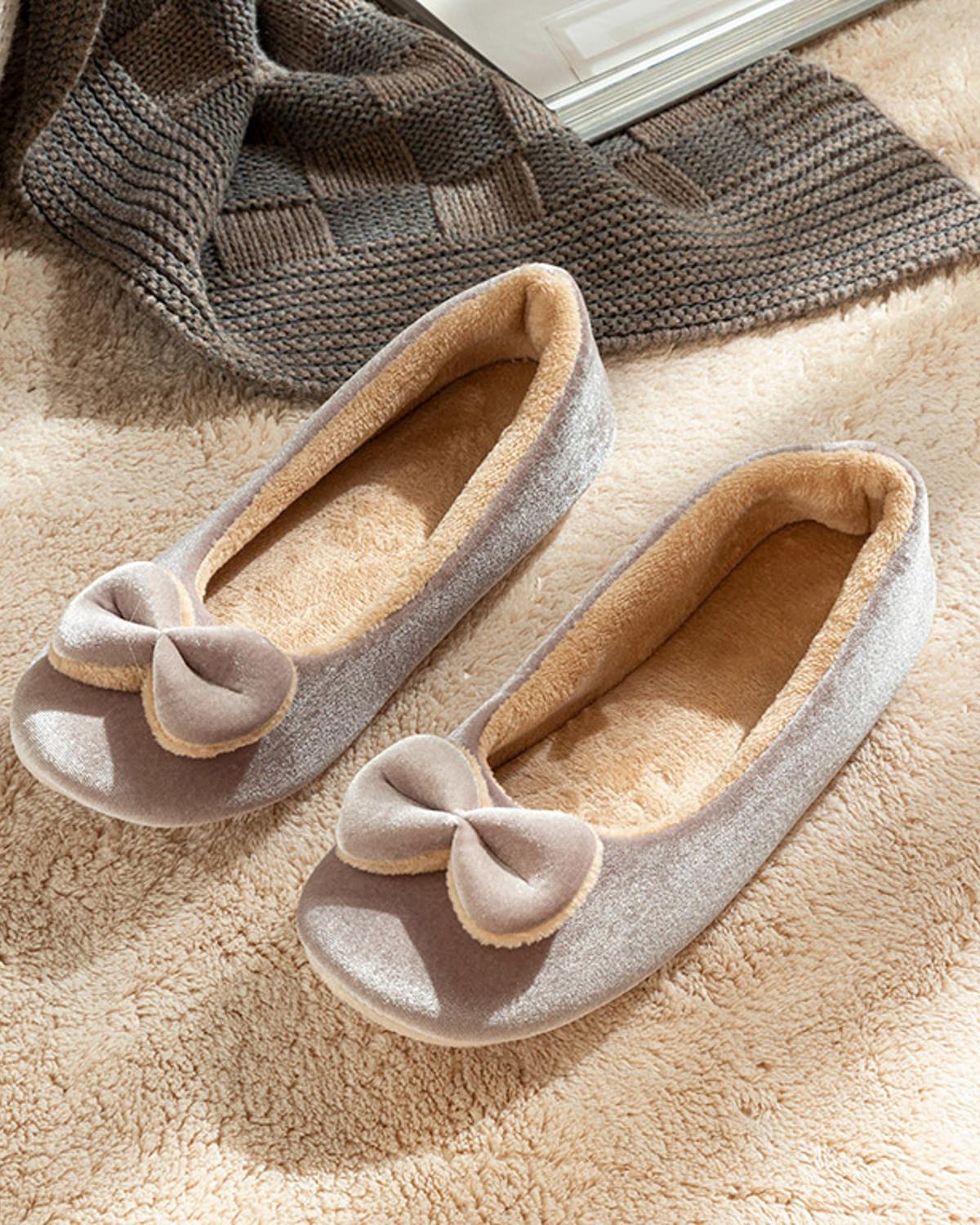 Jasmin Домашни Обувки Жена Кадифе 40 Бежов