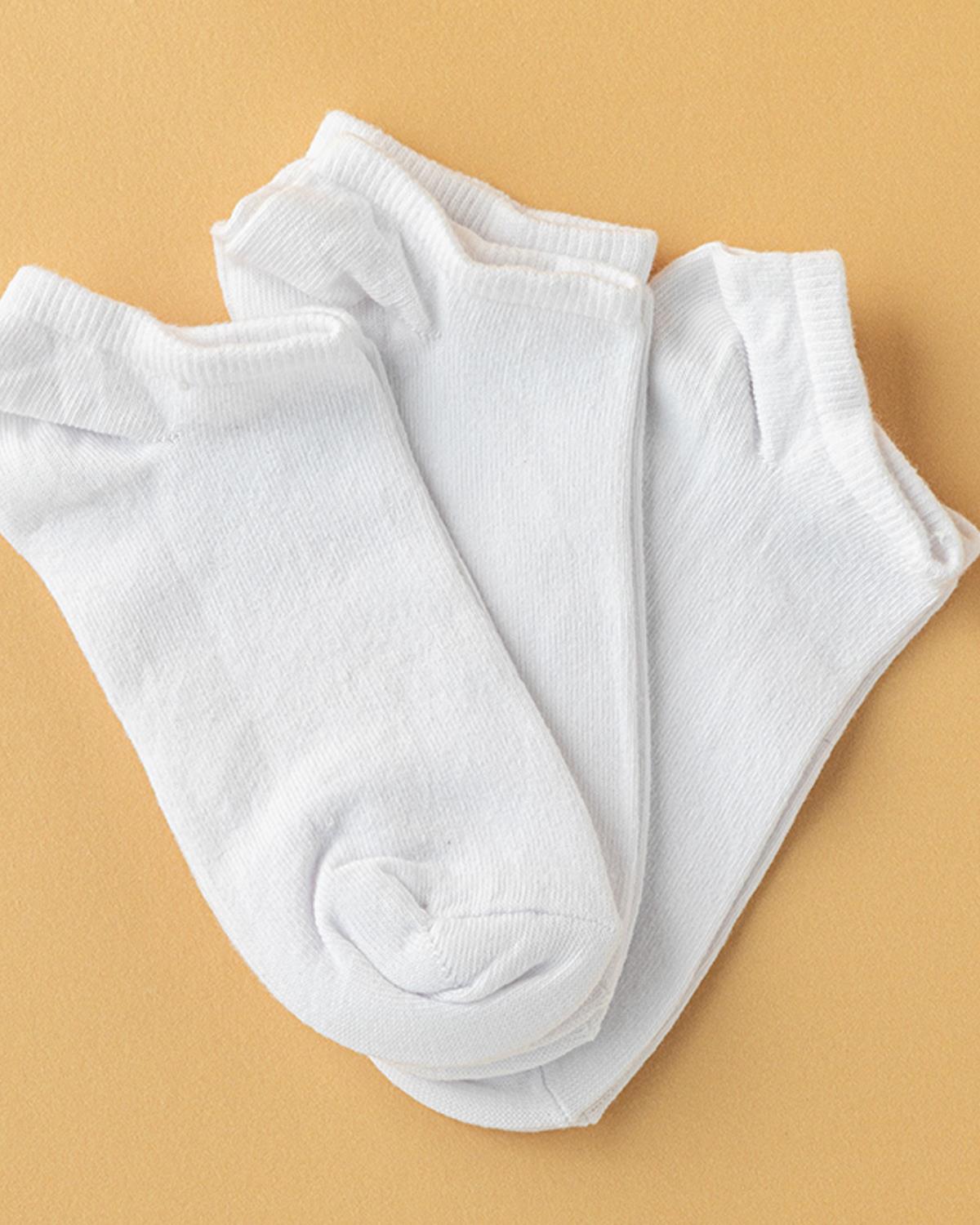 Joe Чорапи Дамски 3 Бр., Памучен, Бяло, 36-40