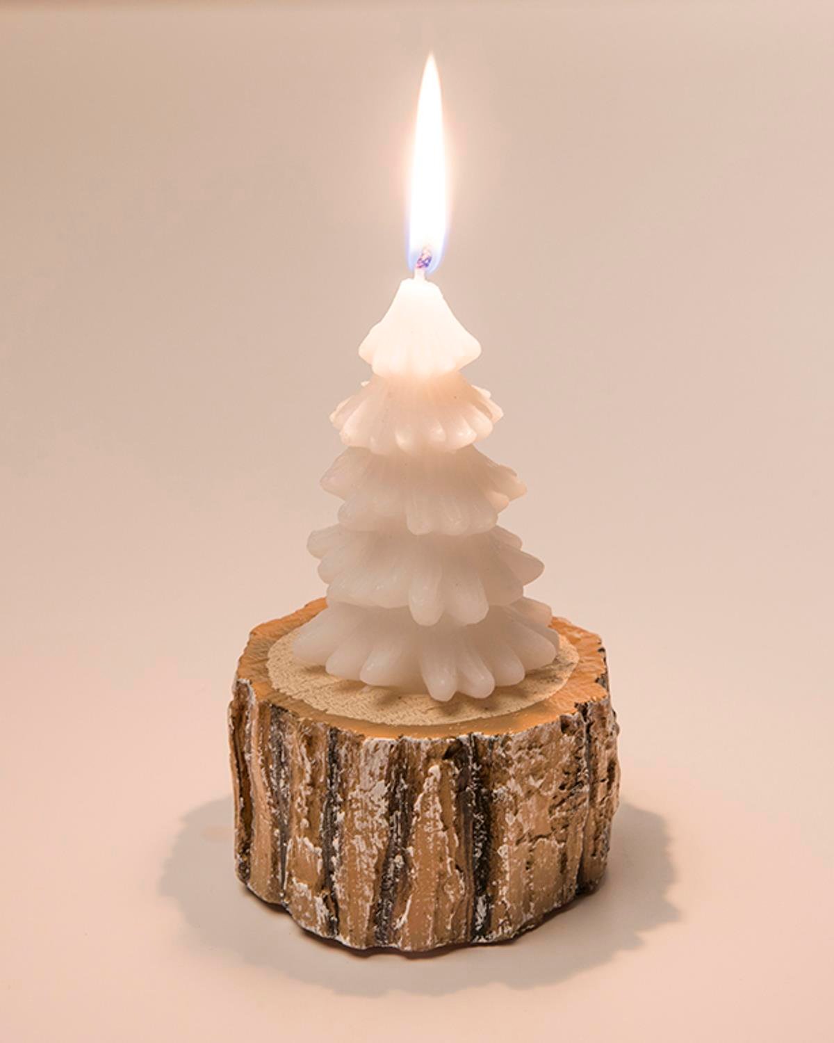 Jolly Свещ 8x8x13,5 cm Бял