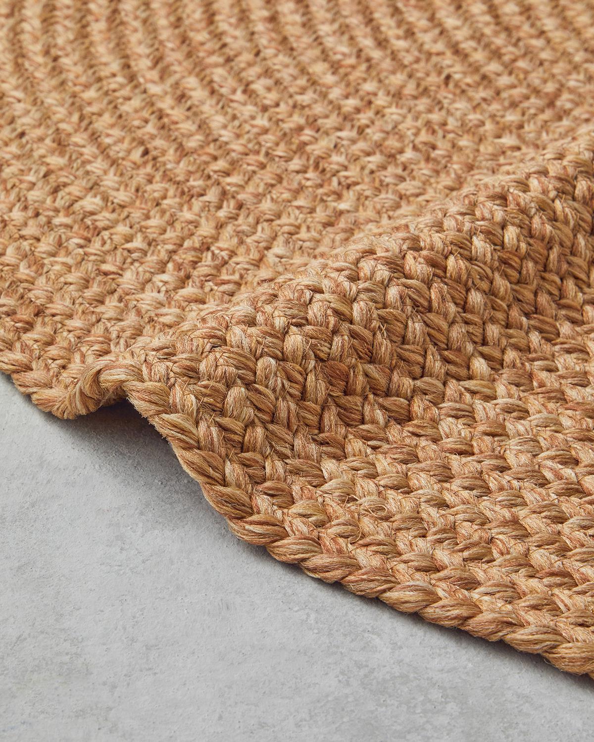 Juliet Декоративен Килим От Юта Кръгъл 90 cm Натурален..