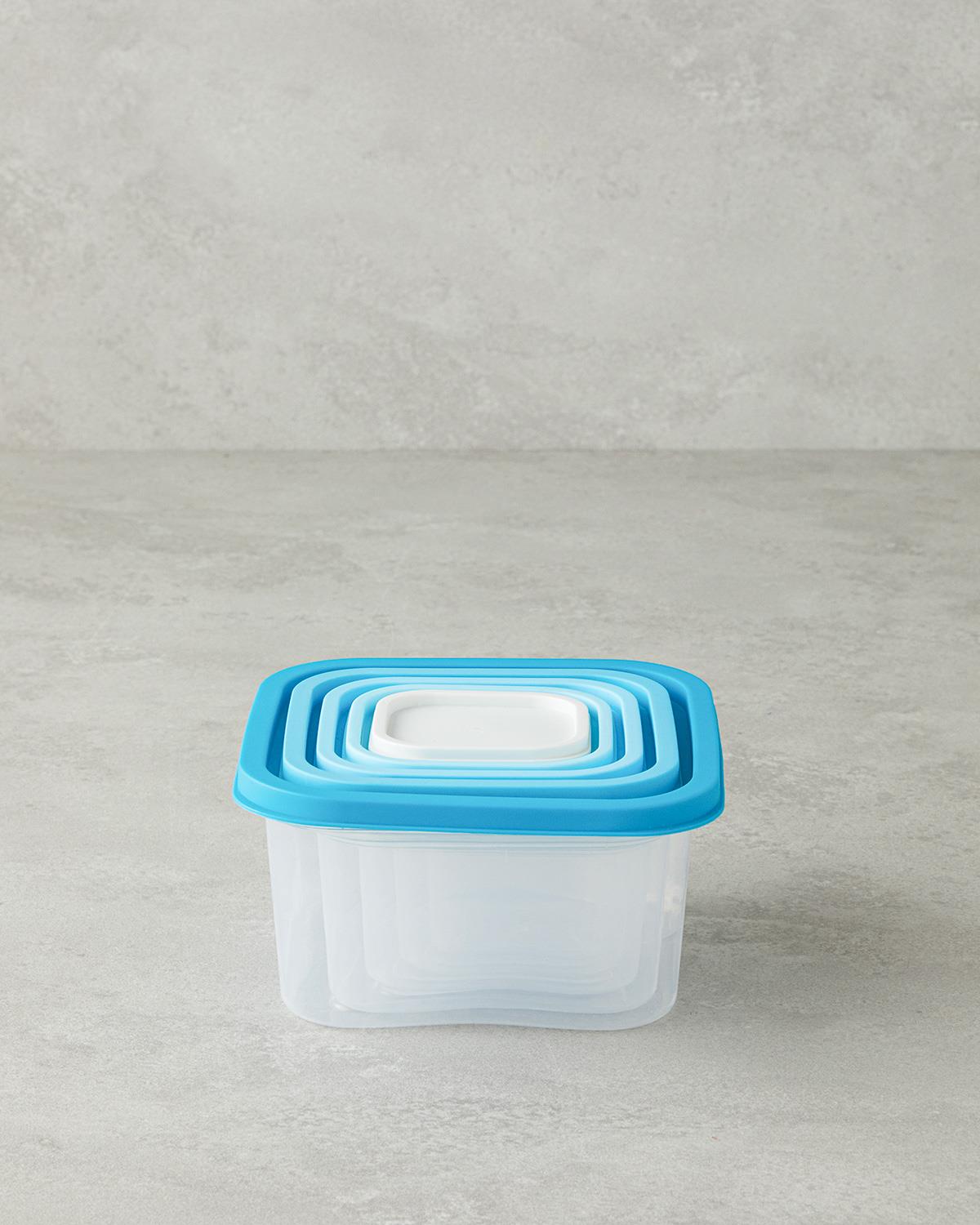 Keep Me Кутия За Съхранение 5 части Пластмаса 16 см Син