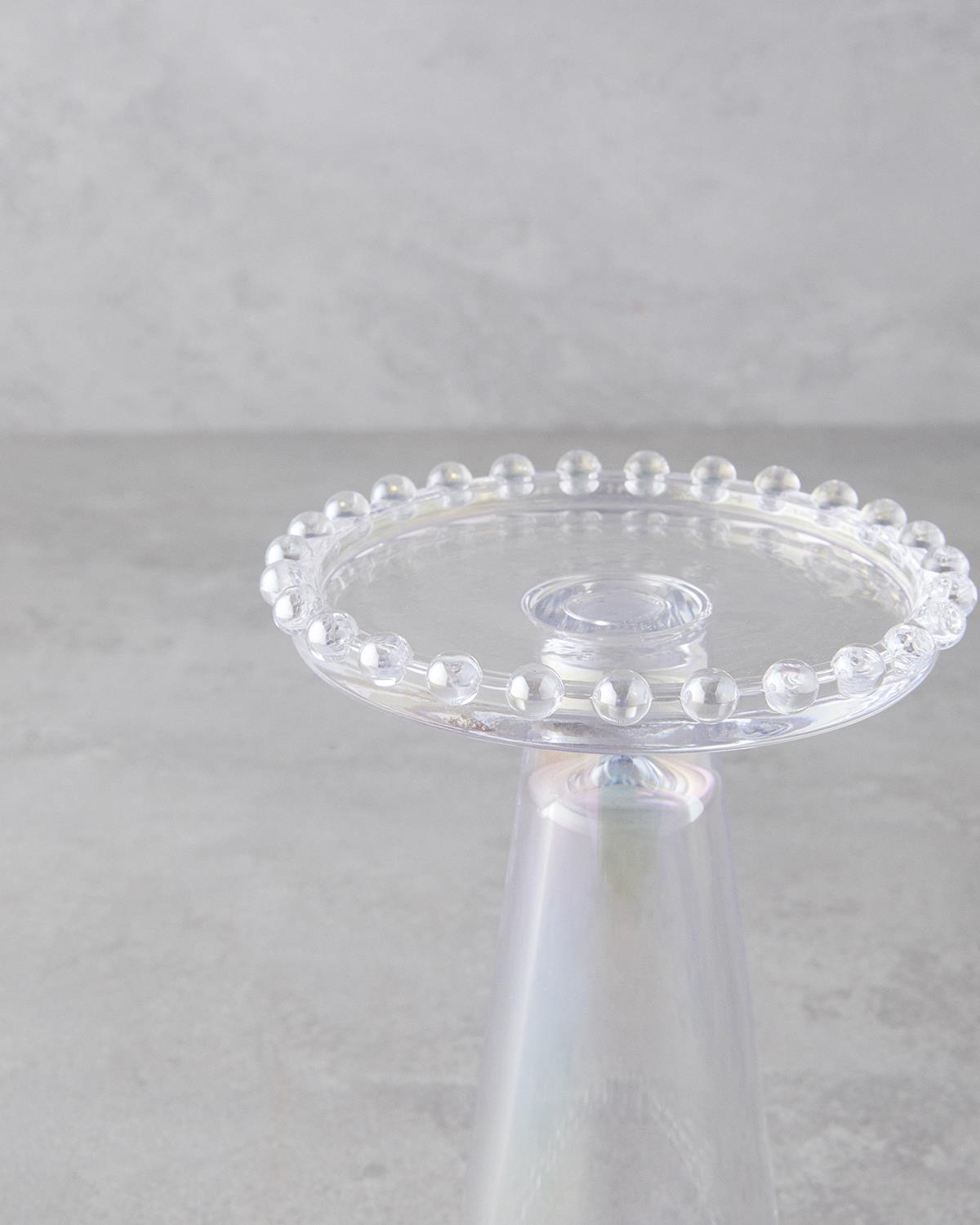 Kiara Свещник 15 см Блясък ирис