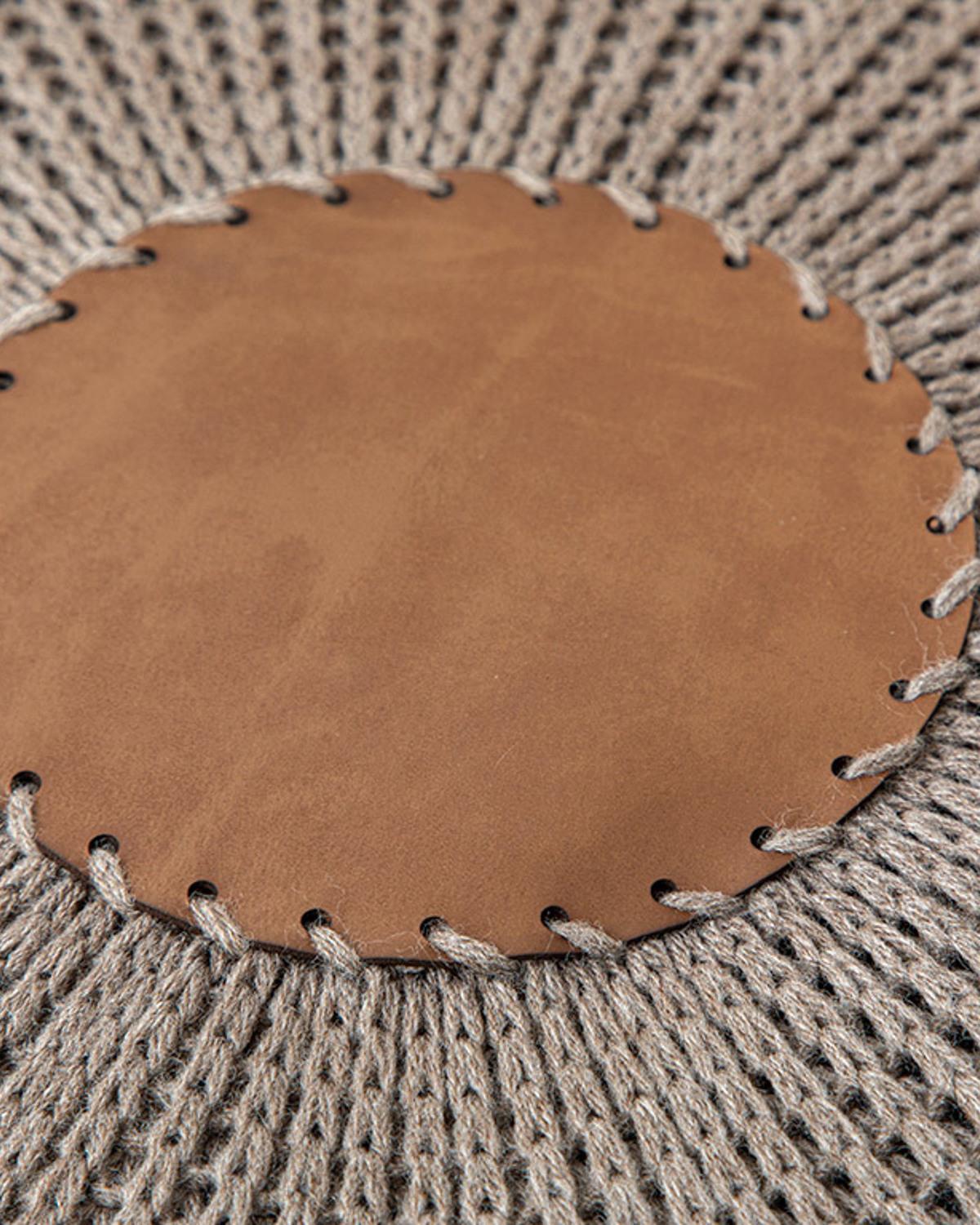 Knit Splay Табуретка 37x 50 см Brown