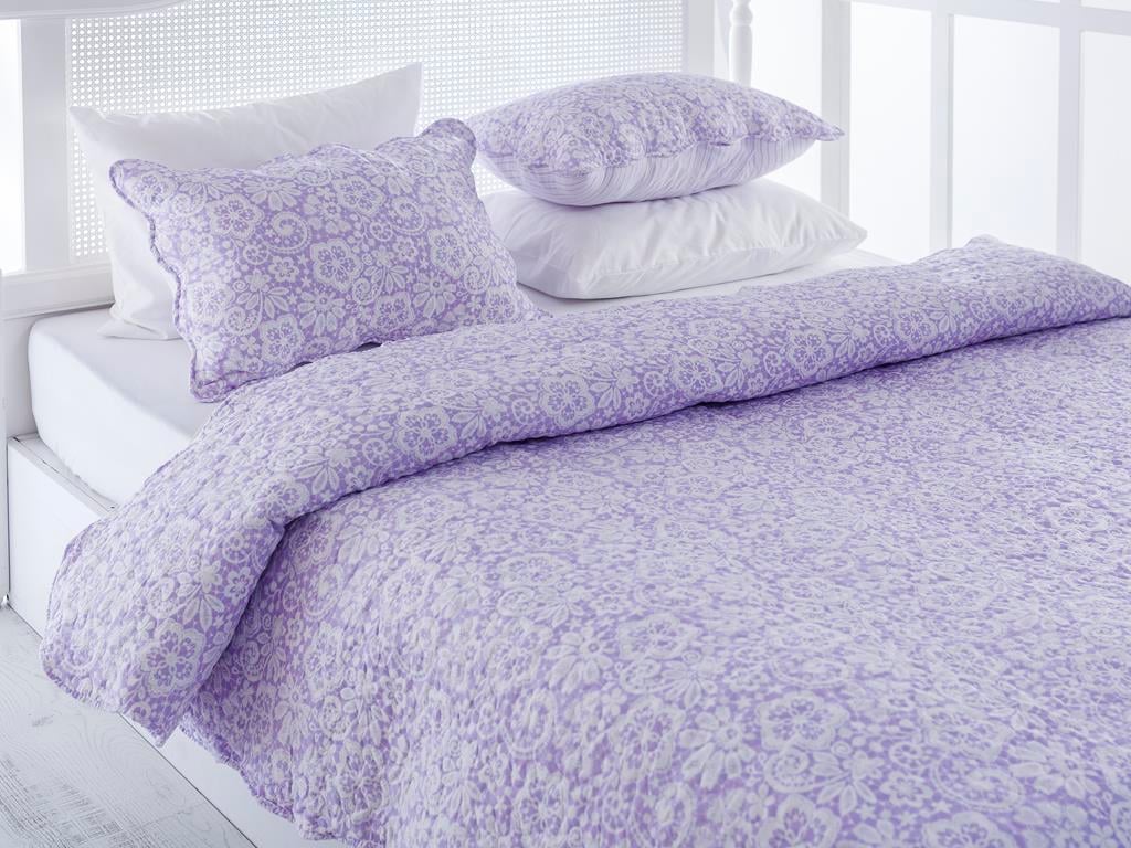 Lacin ПОКРИВКА ЗА ЛЕГЛО К Tek Kişilik Микрофибер 160x240 cm Lilac.