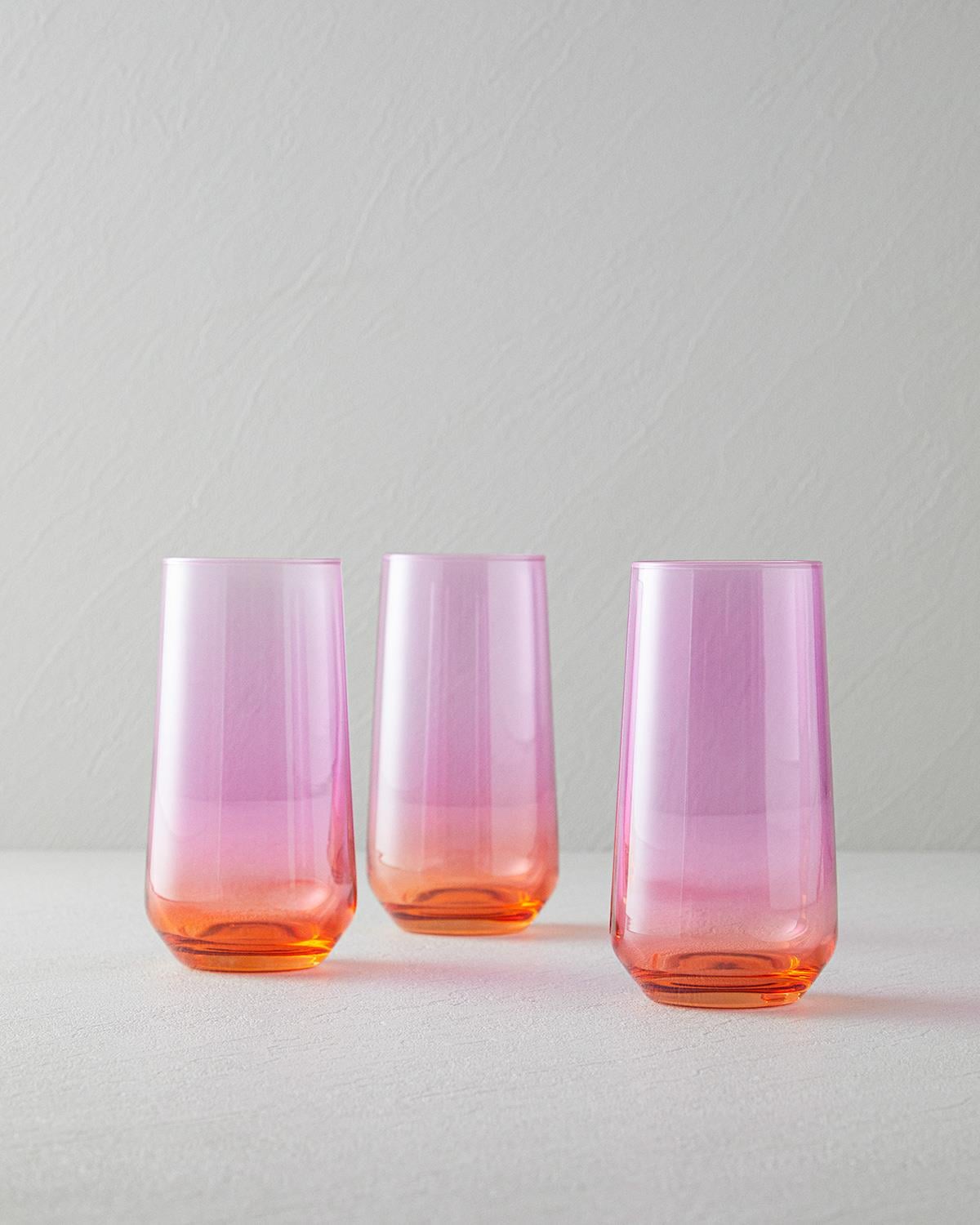 Lacy Чаша 3 бр. Стъкло 470 мл Розов