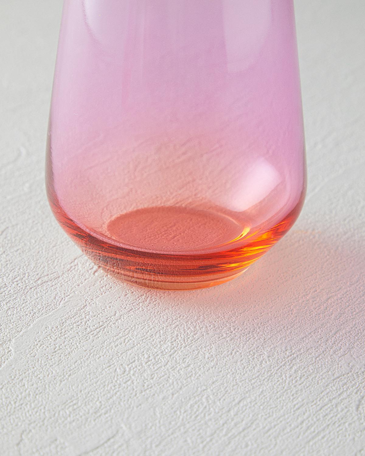 Lacy Чаша 3 бр. Стъкло 425 мл Розов