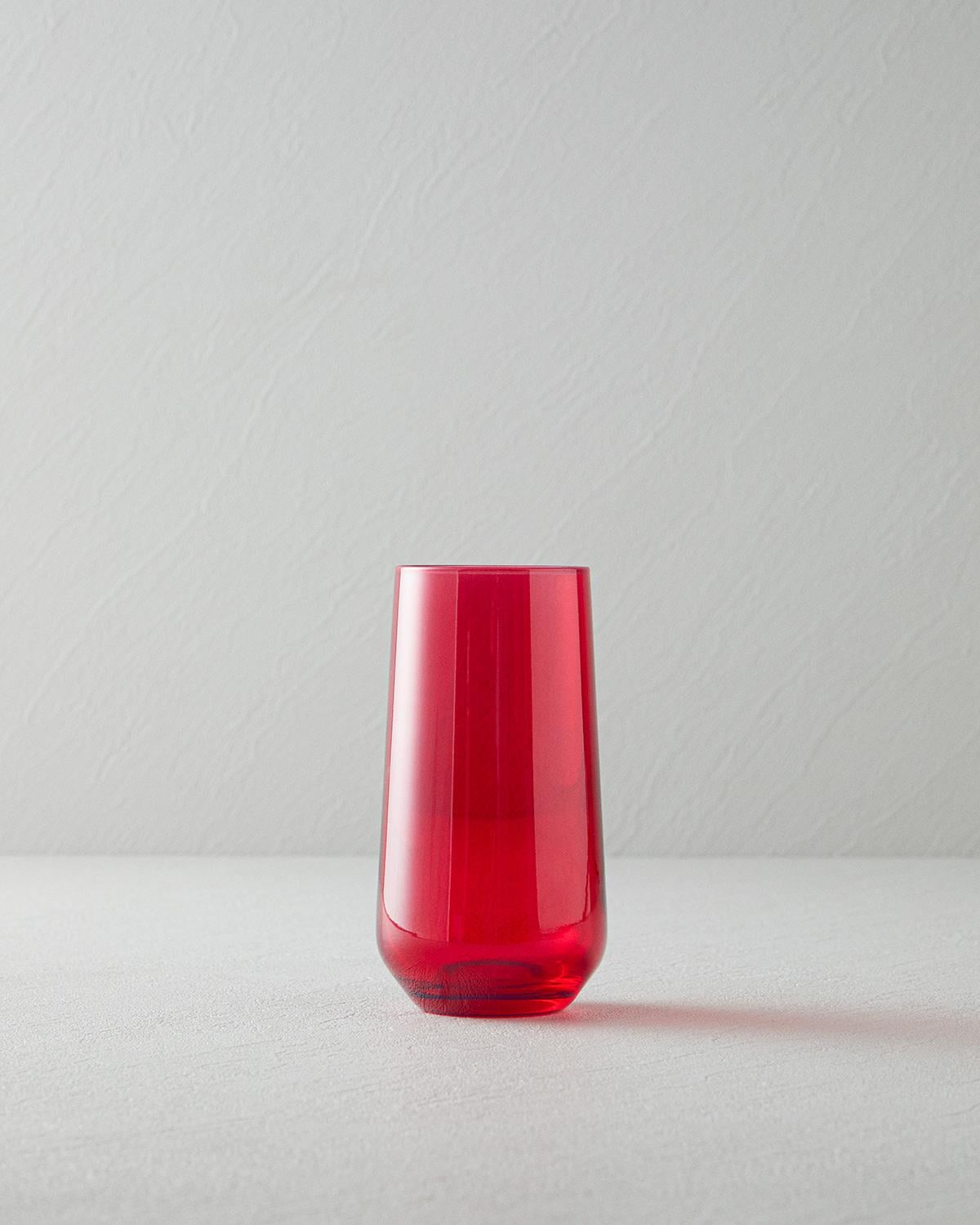 Lacy Чаша 3 бр. Стъкло 470 мл Червен