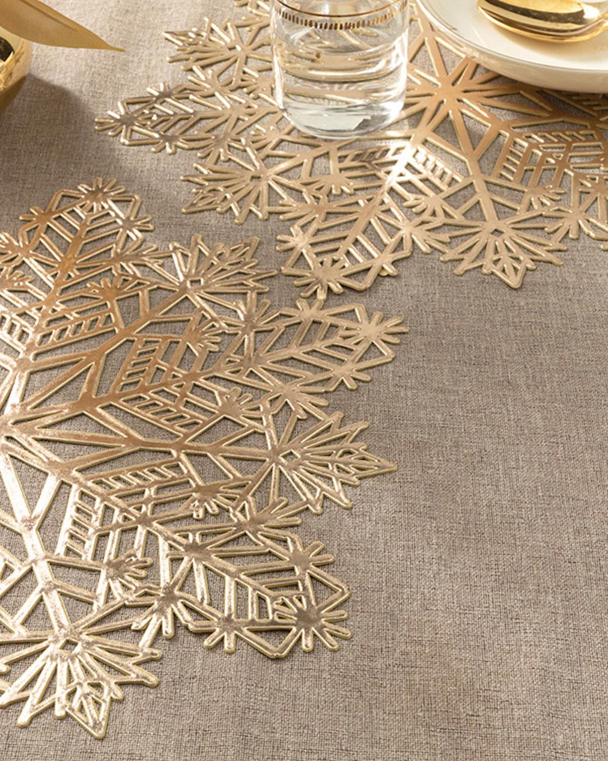 Lacy Star Подложки За Хранене 2 бр. Pvc 38 см Златен