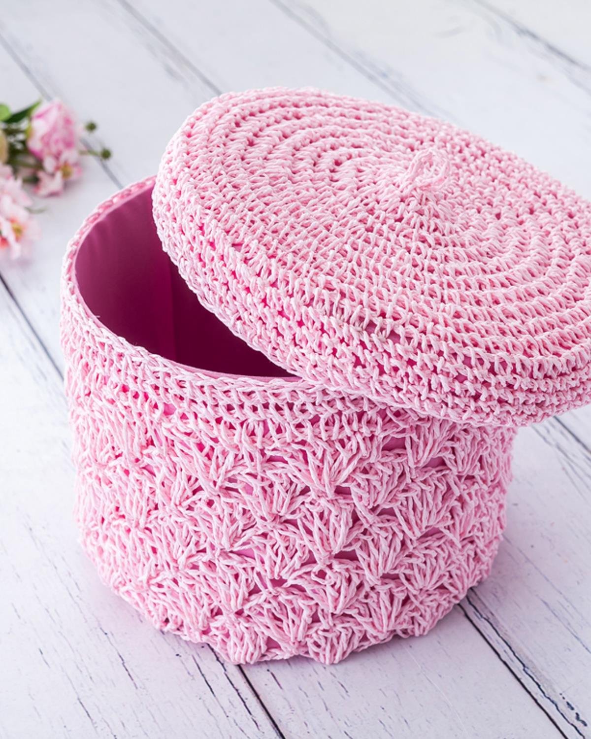 Lady Кутия За Съхранение С капак Полиестер 24x18 cm Розов