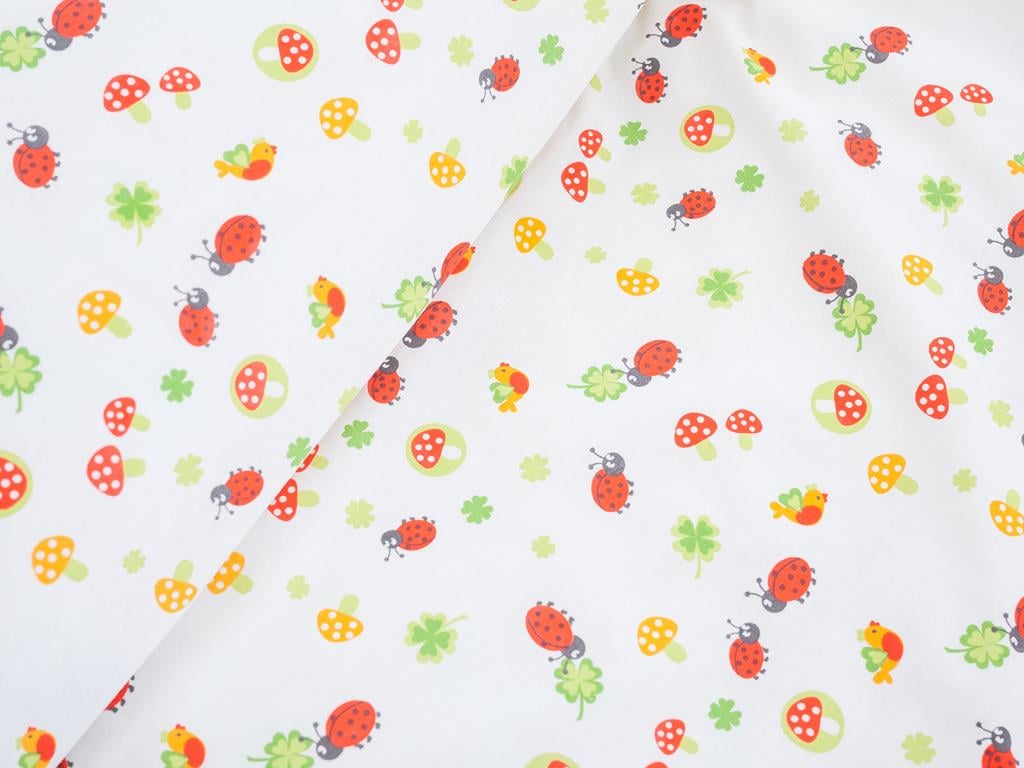Ladybug БЕБЕШКИ ЧАРШАФИ КОМ Памучен 100x150 cm Green
