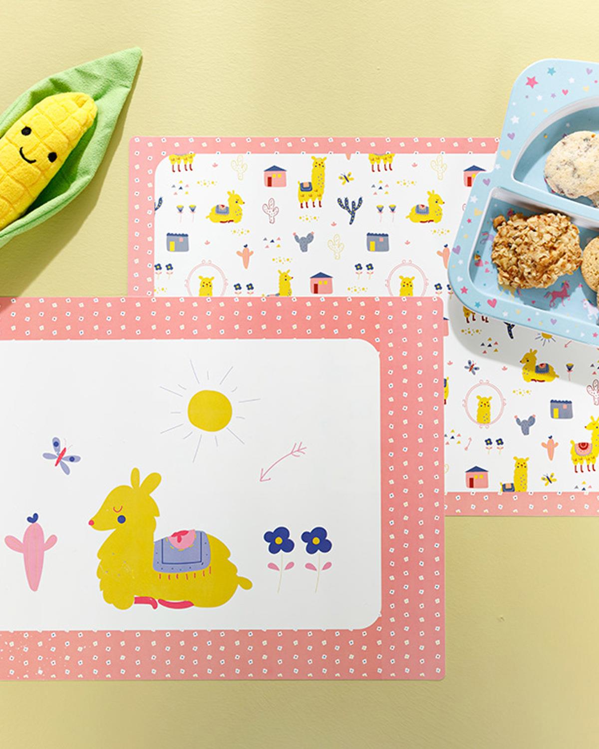 Lama Polypropylene 4 Pcs Table Mat 42x29 cm Pınk