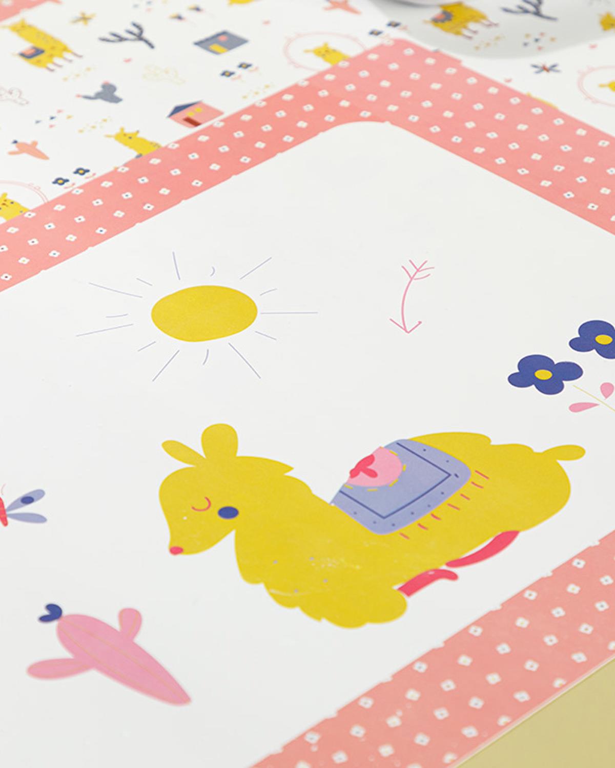 Lama Polypropylene 4 Pcs Table Mat 42x29 cm Pınk