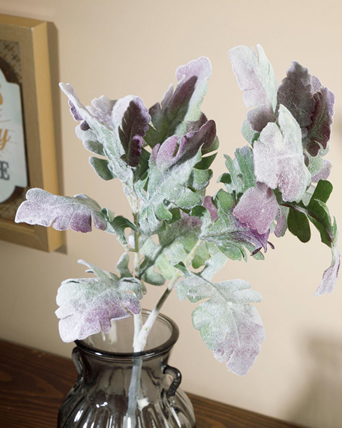 Leaves Изкуствено Цвете Един Стрък Плат 69 см Зелен