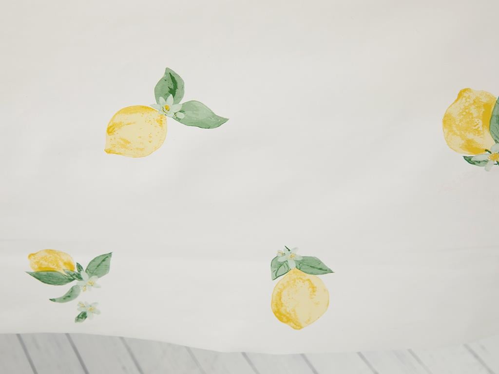 Lemon Покривка за Маса ПВЦ 100x140 cm White-Yellow