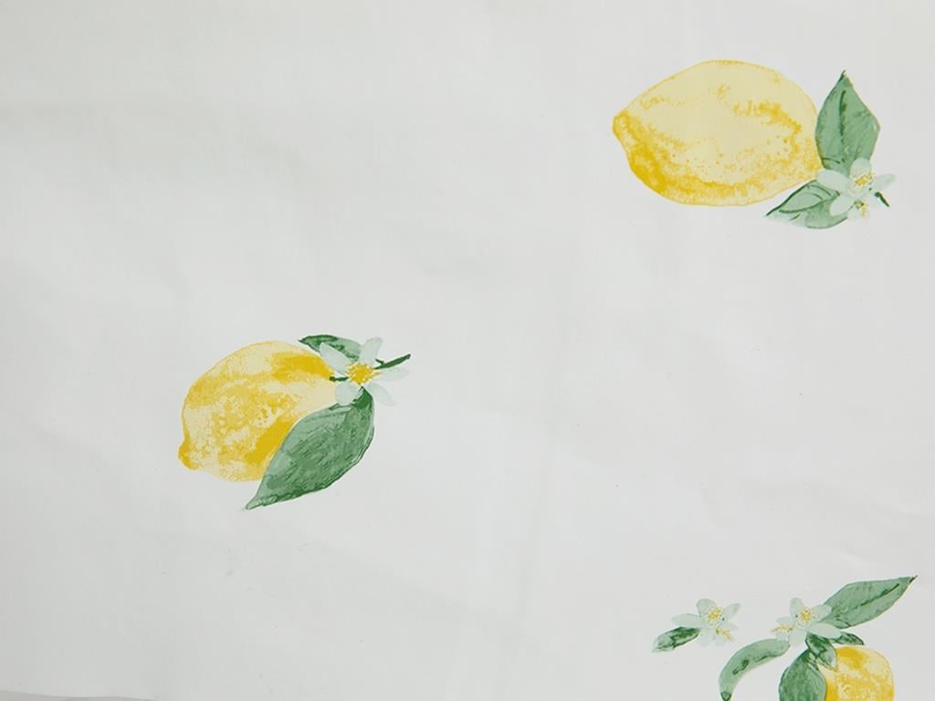 Lemon Покривка за Маса ПВЦ 100x140 cm White-Yellow
