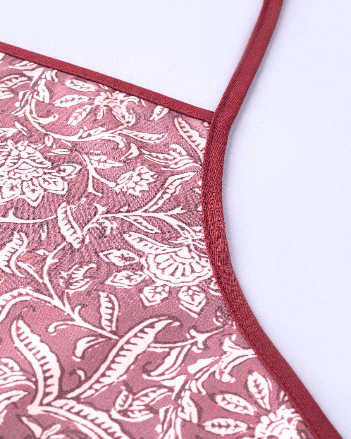 Lenna Кухненска Престилка Устойчив на влага Памучен полиестер 60x75 см Червен