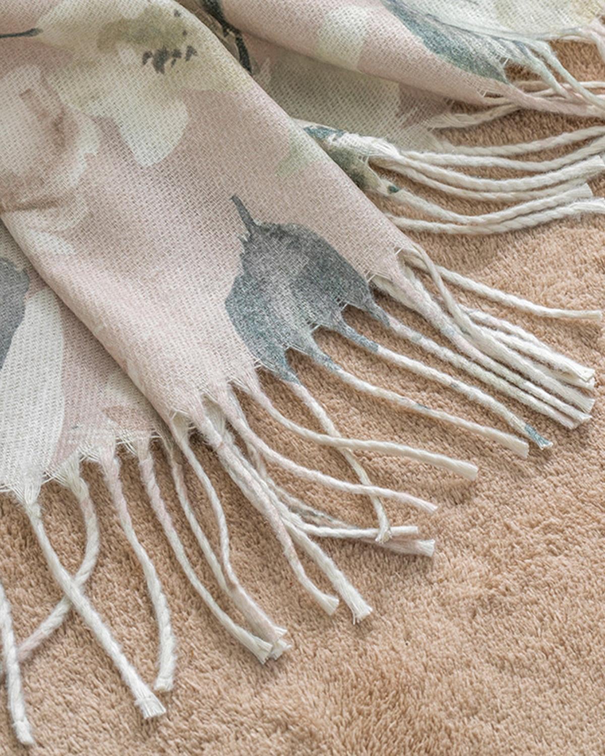 Lerna Шал За Кресло Отпечатан, Прах, 130 X 170 Cm