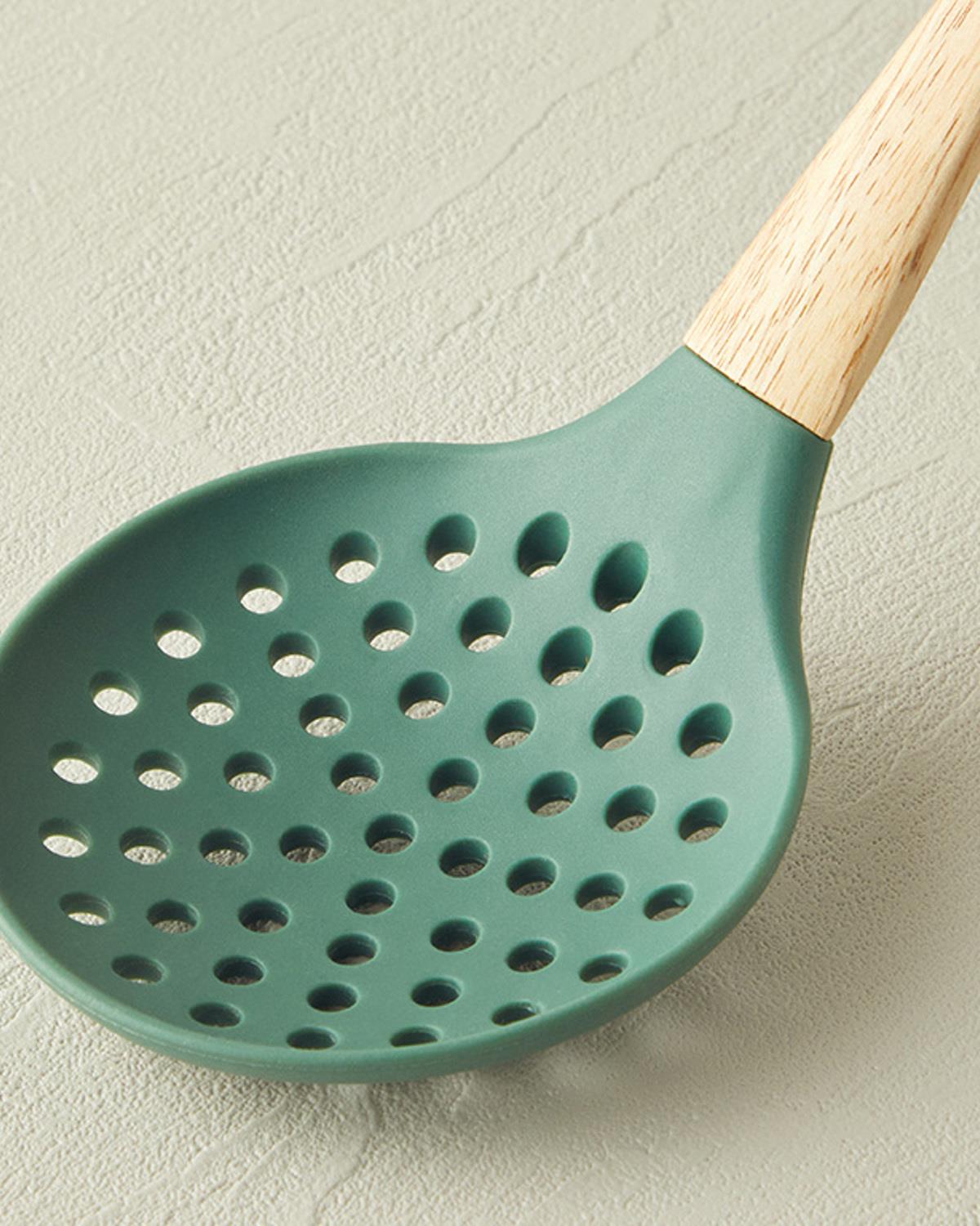 Liana Colander Прибори За Обслужване Силикон 32 см Тъмнозелен