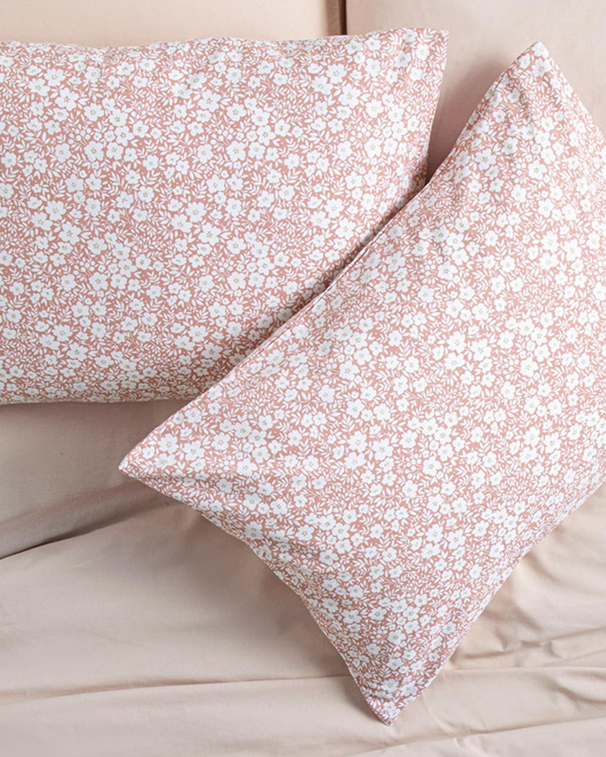 Liberty Bloom Калъфка За Възглавница 2 бр. Памучен 50x70 см Канела