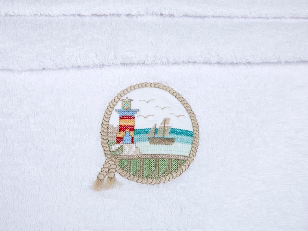 Lighthouse ХАВЛИЯ ЗА ЛИЦЕ Бродирани 50x80 cm White