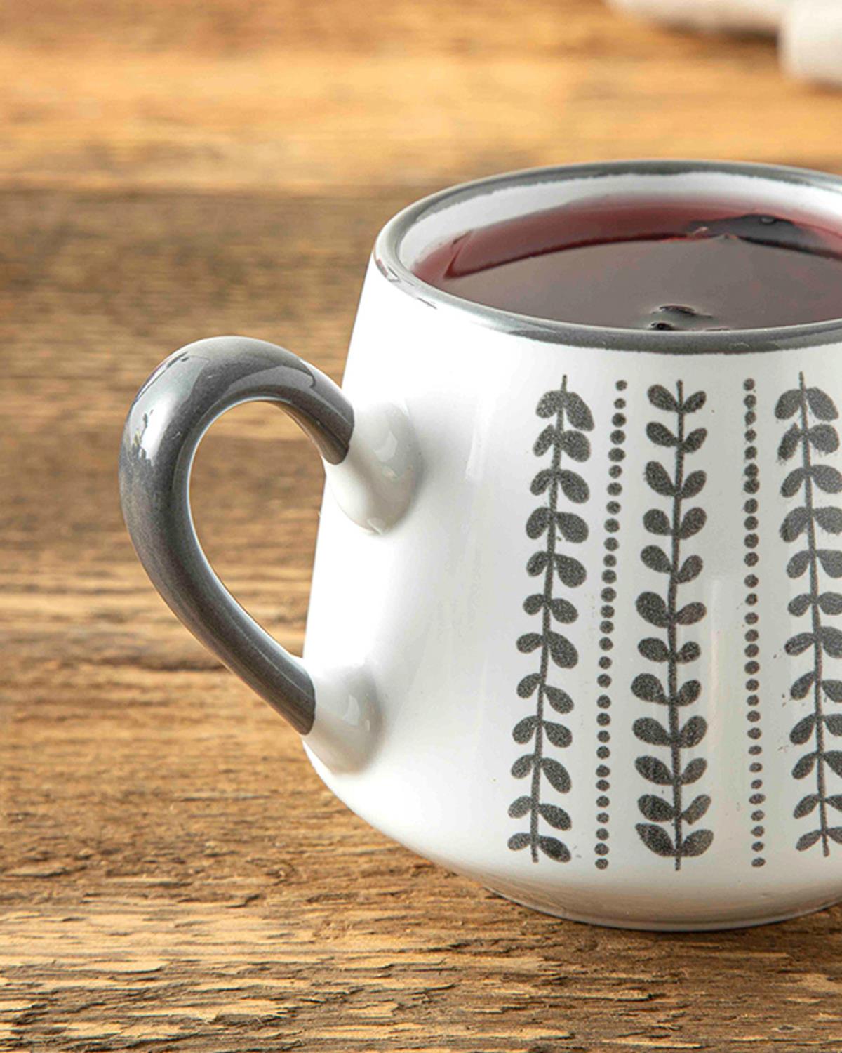 Ligne Чаша Керамика, Морско Синьо - Кремаво, 260 Ml