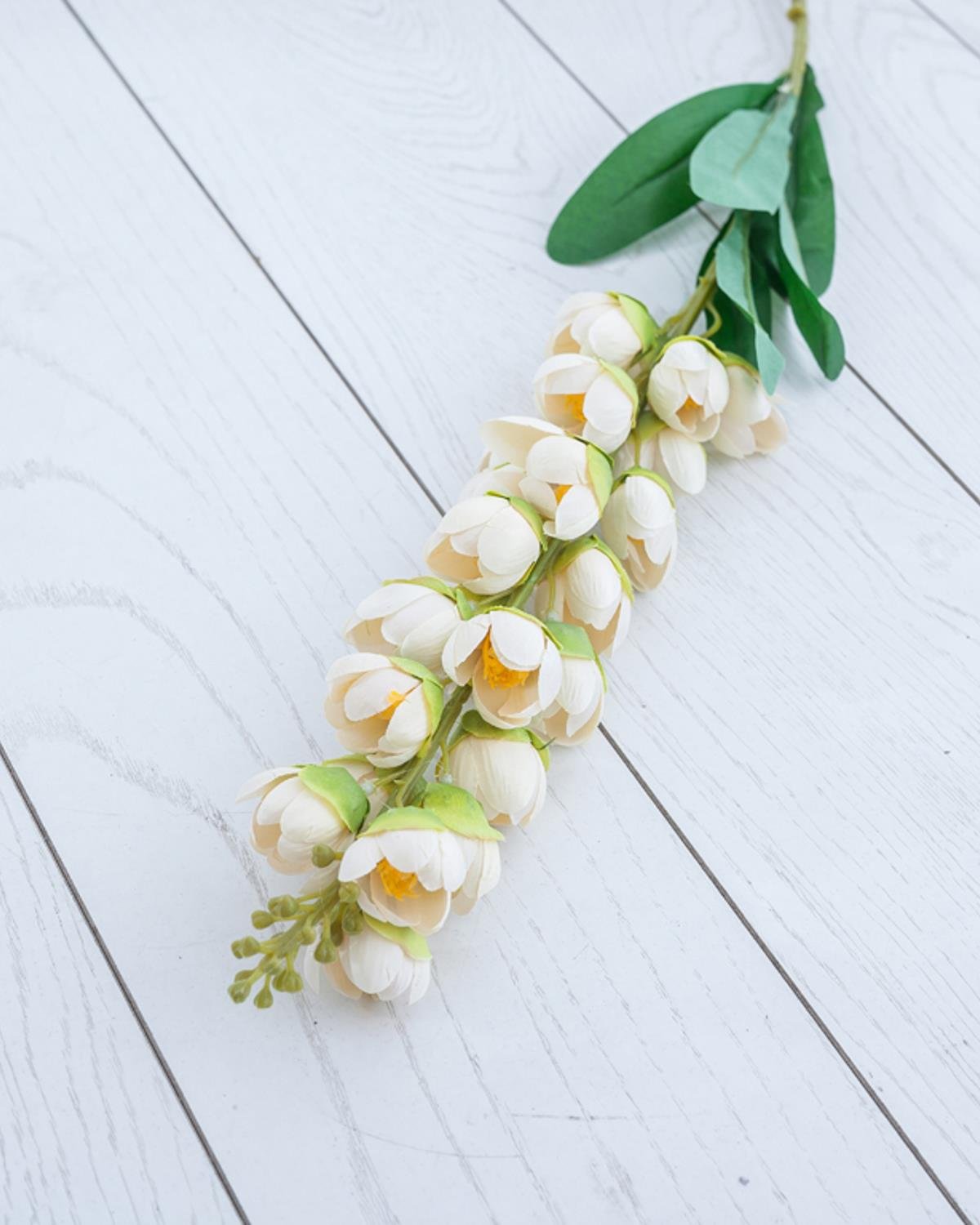 Lily Of The Valley Изкуствено Цвете 93 cm Бял