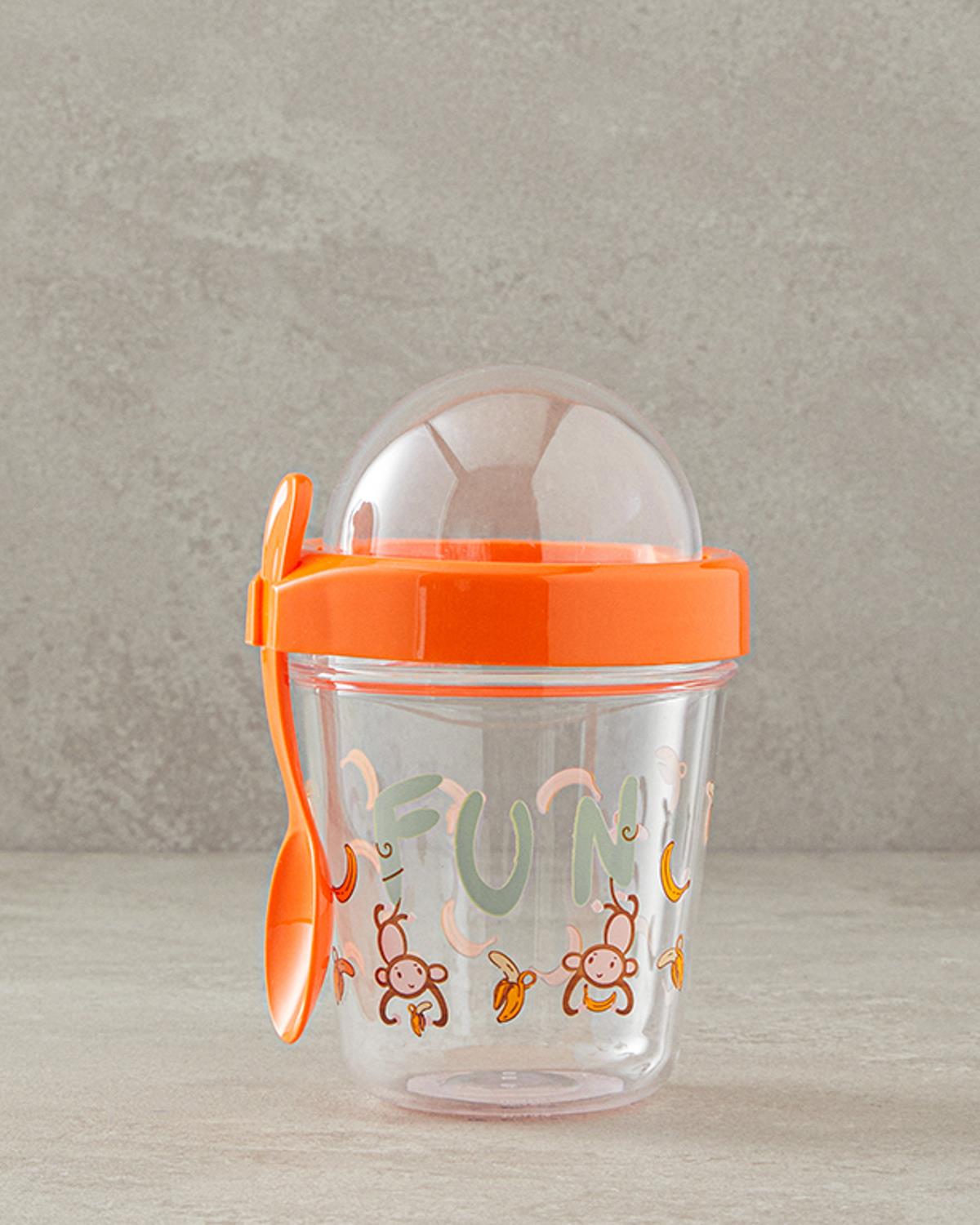 Little Monkey Детска Поилка 350 мл.. Оранжев