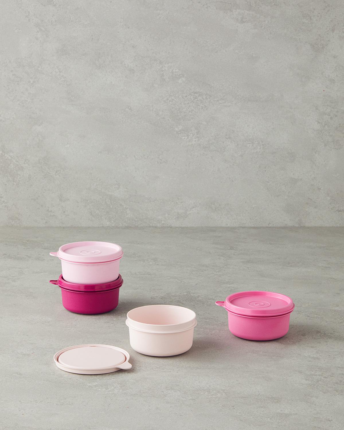 Lock Me Mini Кутия За Съхранение 4 бр. Пластмаса 250 мл Розов