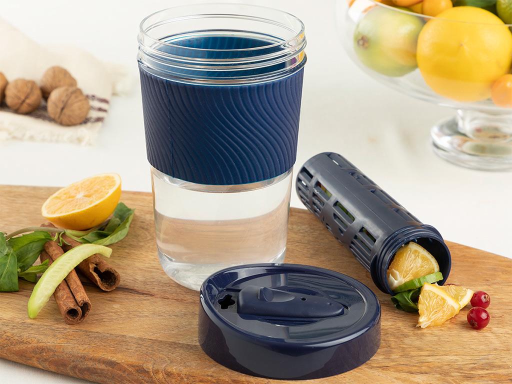 Lola Süzgeçli Tritan 600 ml Dark Blue