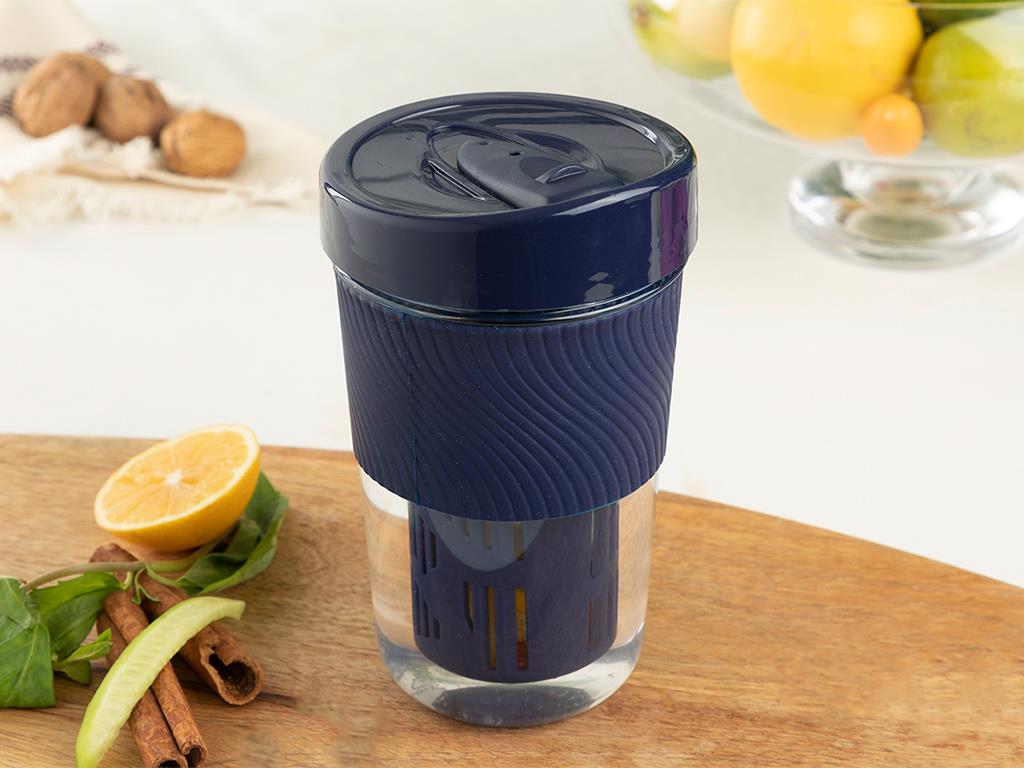 Lola Süzgeçli Tritan 600 ml Dark Blue