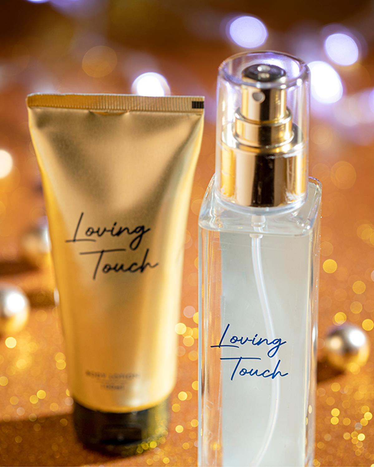 Loving Touch К-кт Спрей И Лосион За Тяло 2 бр. Златен
