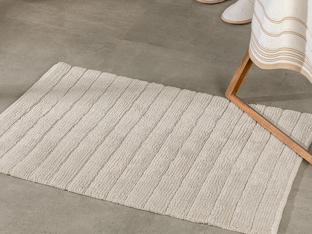 Lucca Постелка За Баня Памучен 60x90 см Сив