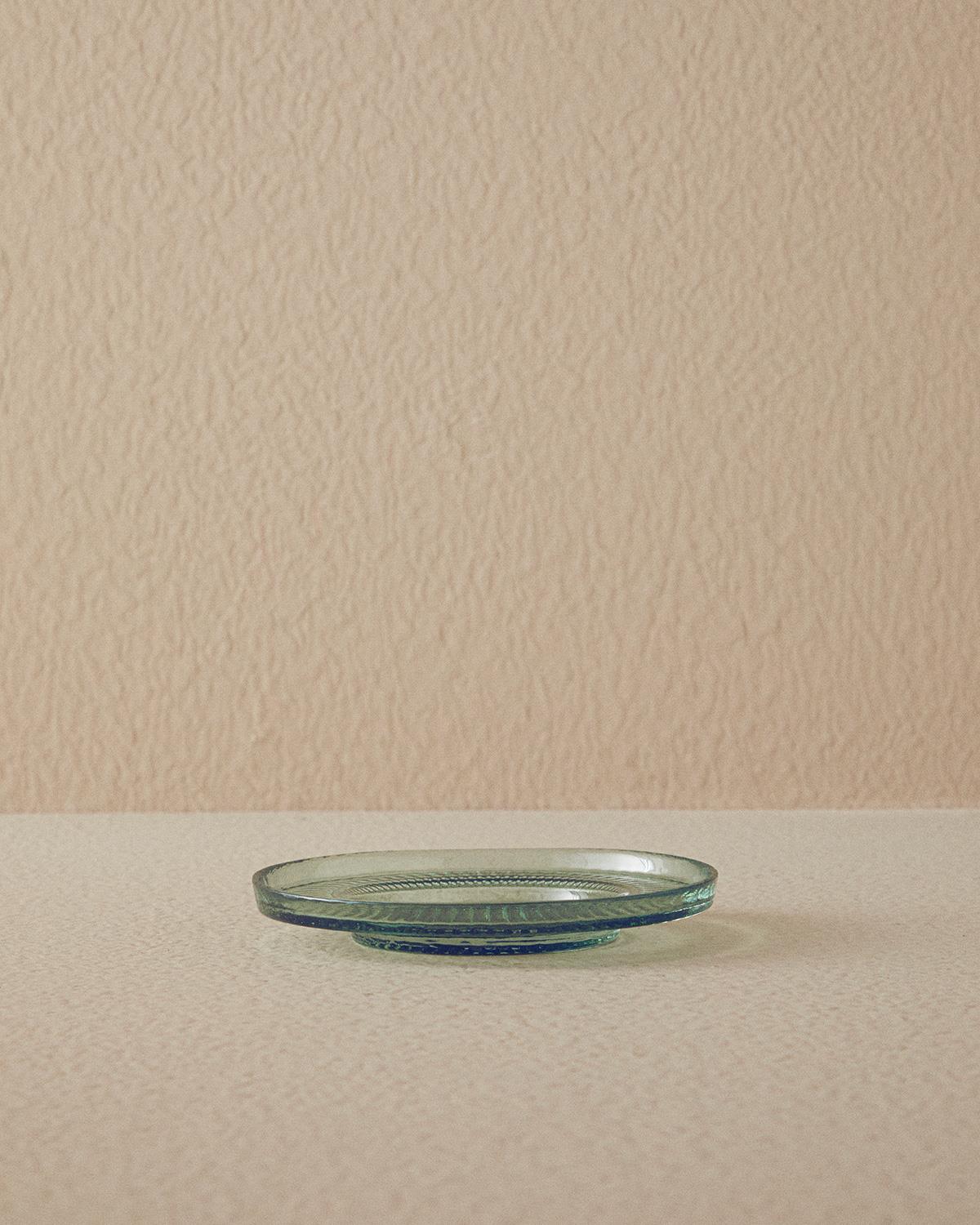 Luke Glass Tea Plate 12 cm Green