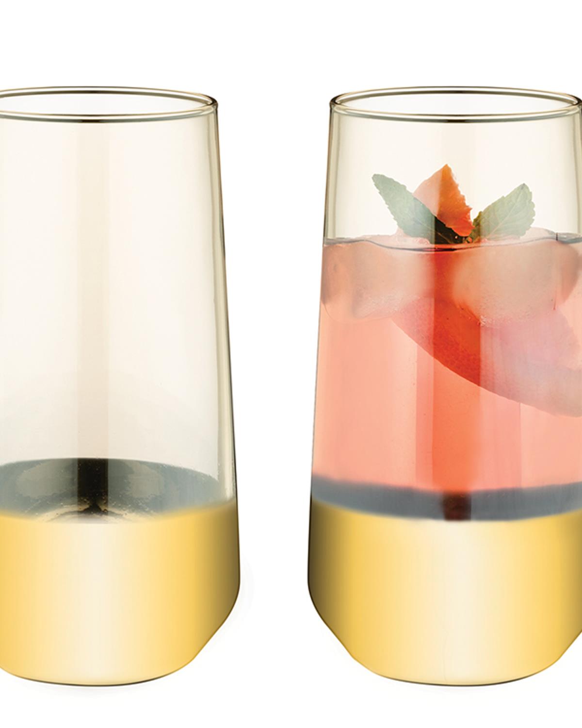 Lydia Чаша 2 бр. Стъкло 470 мл Златен