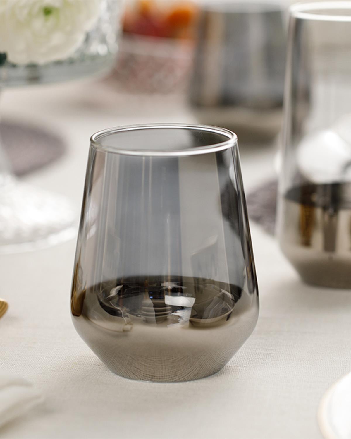 Lydia Чаша 2 бр. Стъкло 425 мл Сребърен