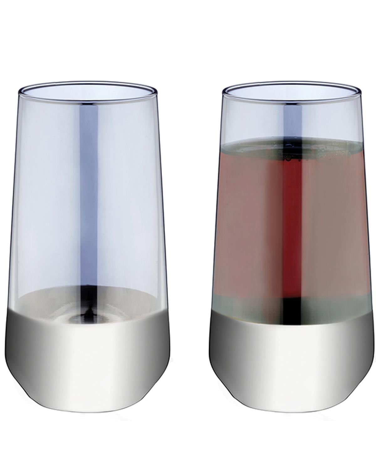 Lydia Чаша За Безалкохолно 2Бр., Стъкло, Сребристо, 470 Ml